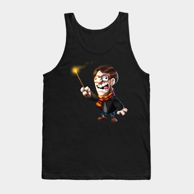 Wizard boy at school Tank Top by nedesem